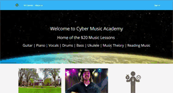 Desktop Screenshot of cybermusicacademy.com