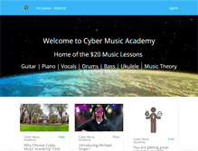 Tablet Screenshot of cybermusicacademy.com